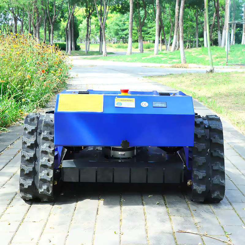 AIWEIYA Automatisierter selbstfahrender Garten-Raupenrasenmäher mit Fernbedienung in Blau, CE Euro 5 Standard - Bild 4