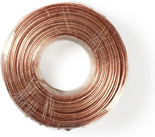 Nedis Lautsprecherkabel 2x 1,5mm² in Braun, 100m - Bild 1