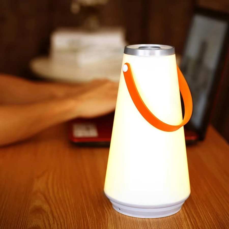 JOYINLED Tragbare LED-Laterne in Weiß mit USB-Touch-Schalter, wiederaufladbare hängende Zeltlampe und Nachtlicht für Schlafzimmer und Wohnzimmer - Bild 2