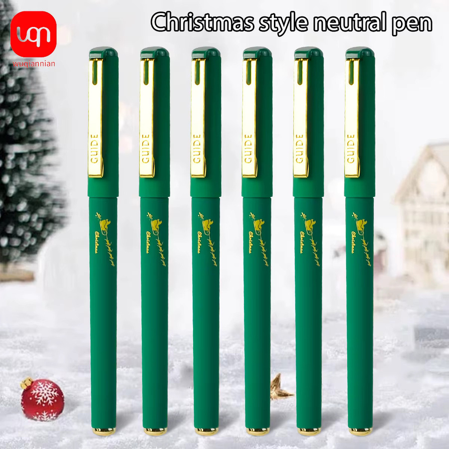 WQN Christmas Edition Gelstifte mit grüner Tinte und 0,7 mm Spitze für Schule und Büro - Bild 4