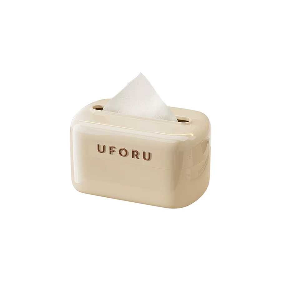 UFORU Acryl Taschentuchbox in Weiß für Wohnzimmer und Desktop - Bild 3