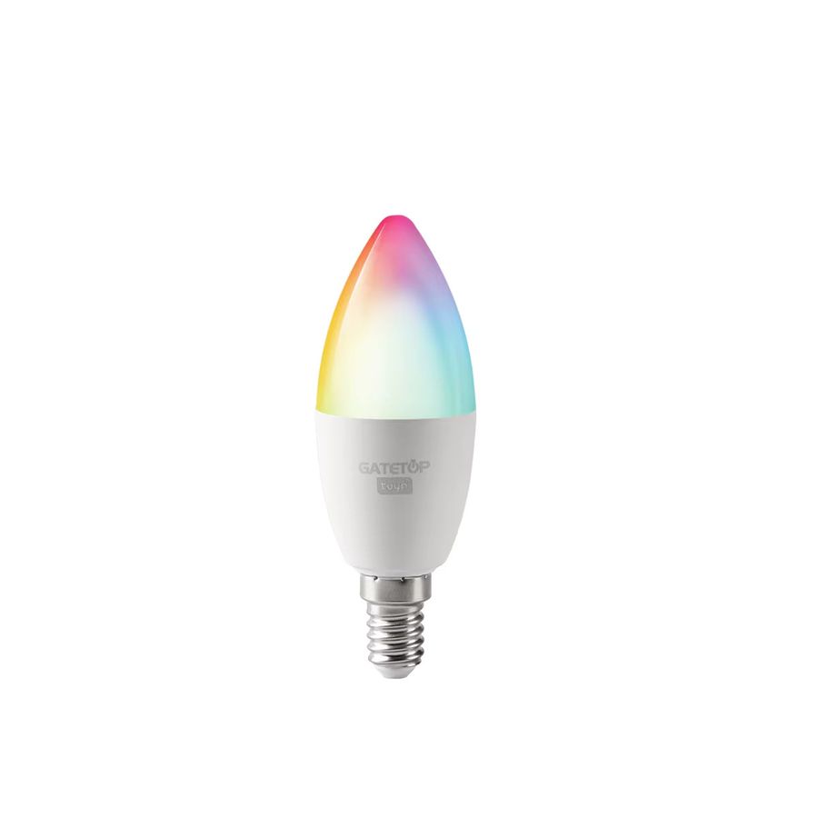 Gatetop Tuya Smart LED Glühbirne E14 RGBCW mit WiFi und Bluetooth, 6W, App- und Sprachsteuerung für Alexa und Google Home - Bild 5