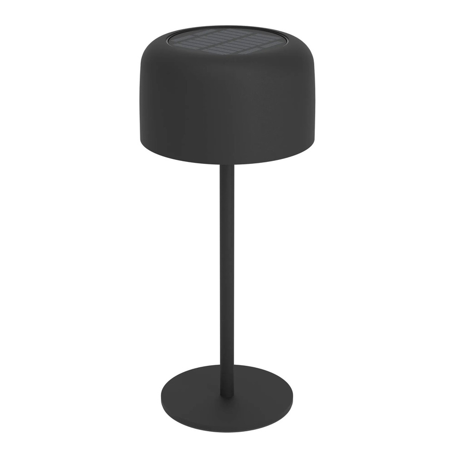 Eglo Solar LED Tischleuchte ROCCANOVA Schwarz mit Akku, Touchdimmer und IP44 Schutz für Garten und Terrasse - Bild 2