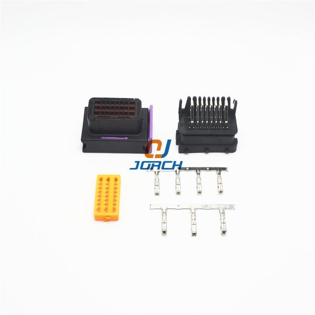 5er Set FCI ECU Stecker 24 Pin Männlich und Weiblich Automobil Gehäuse Versiegelte Anschlüsse Schwarz 211PC249S8005 - Bild 1