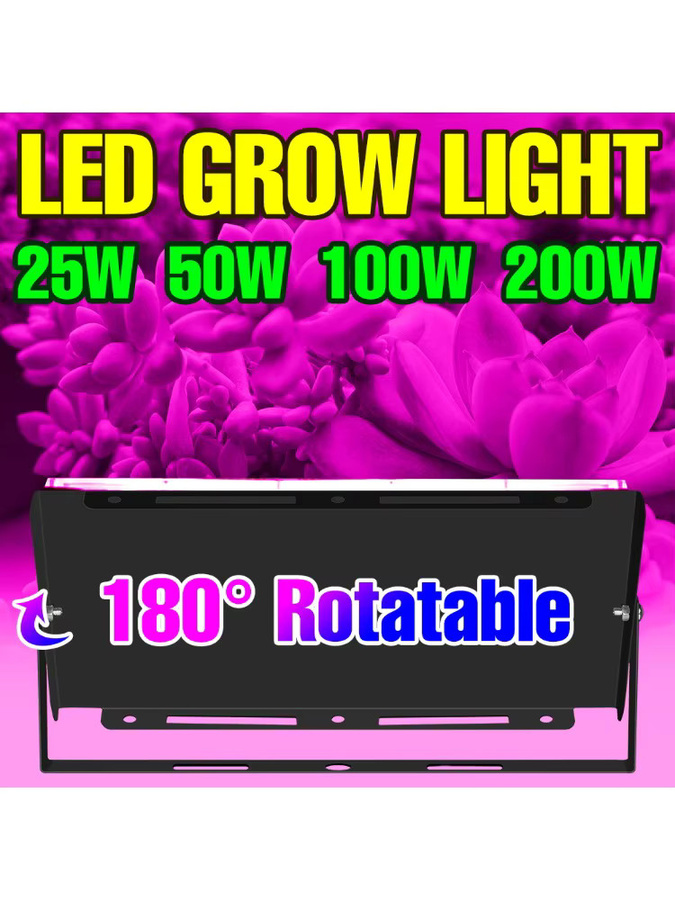 CanLing 200W LED Vollspektrum Pflanzenlampe für Gewächshaus und Zelt, Schwarz - Bild 6