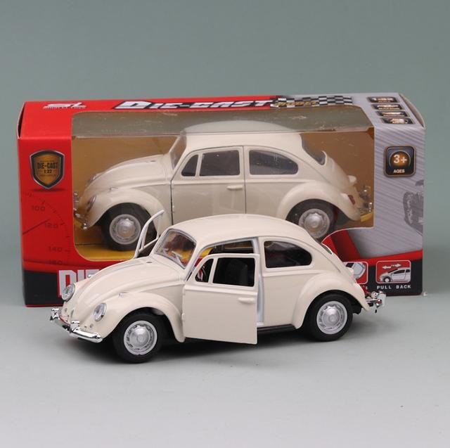 Fourall- Model Cars Volkswagen VW Classic Beetle Bug, Modellspielzeug, 1:36, beige, ab 3 Jahre - Bild 1
