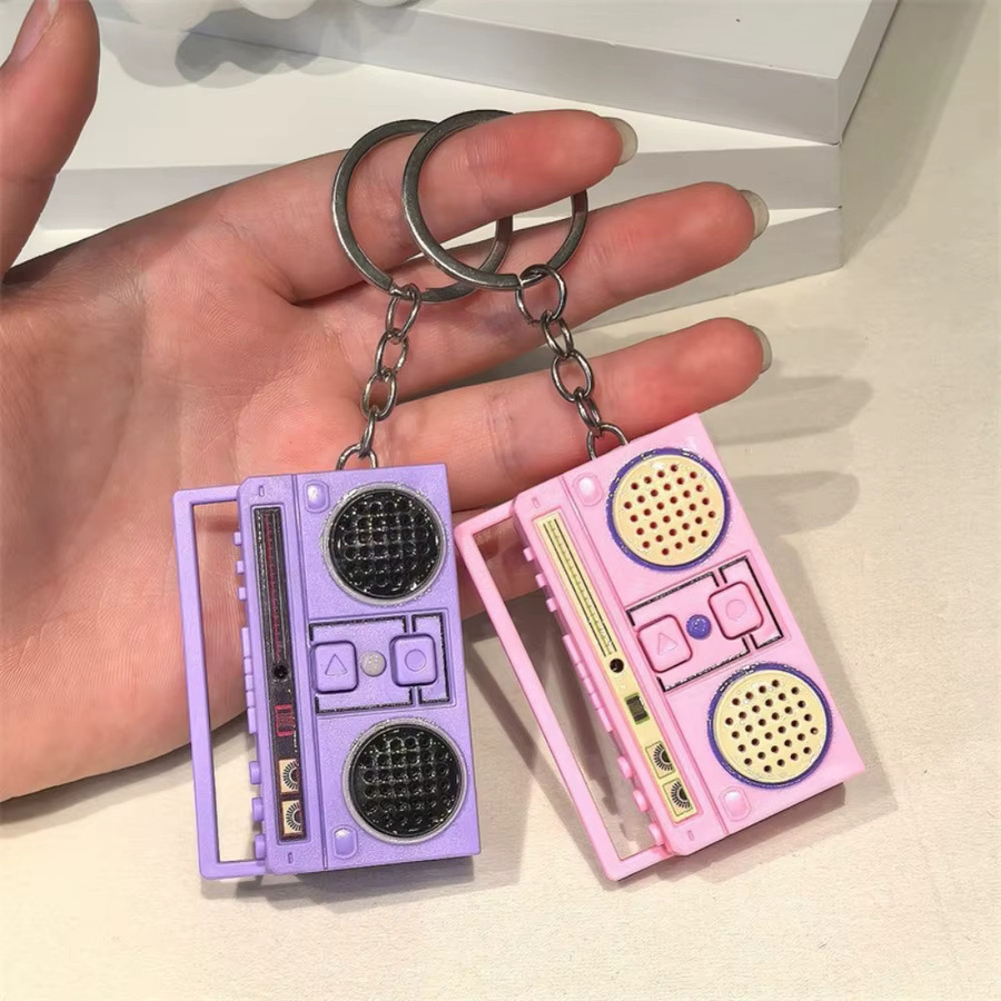 Schlüsselanhänger Mini Radio Form, Bunt, Unisex - Bild 2
