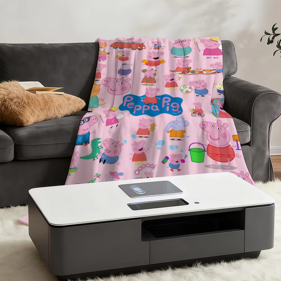 Gemütliche Plüschdecke P-PeppaS-ES für Sofa und Wohnzimmer - Bild 3