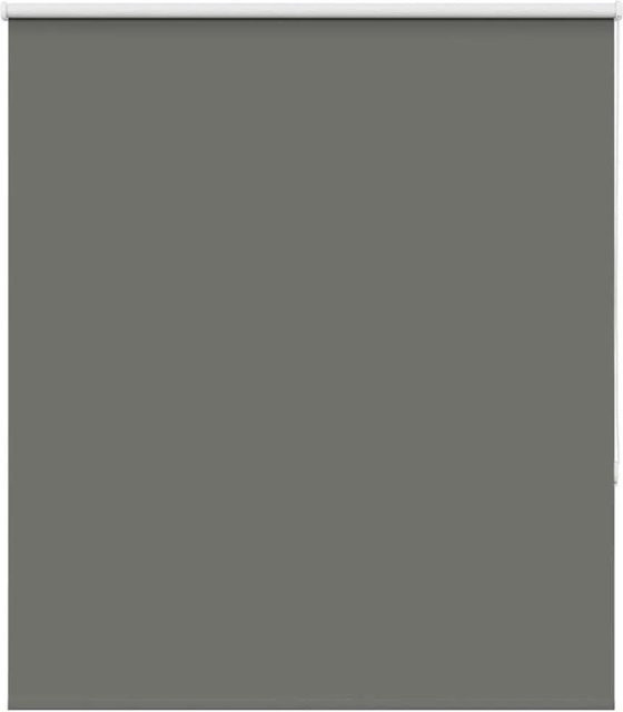 vidaXL Verdunkelungsrollo Grau aus Polyester mit Wärmedämmung B: 135 cm, H: 175 cm - Bild 1