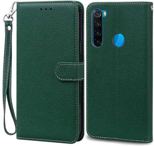 Xiaomi Redmi Note 8 und Redmi Note 8T Silikon Brieftasche Hülle in Grün - Bild 1