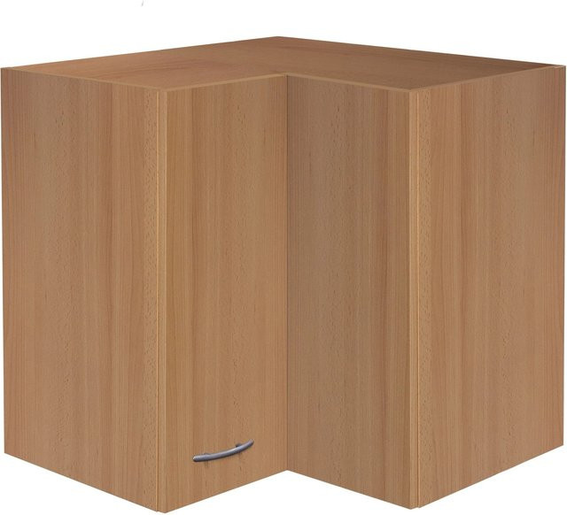 Flex-Well Classic Küchen-Eck-Hängeschrank Nano in Buche Braun, B/T/H: 60 x 60 x 32 cm - Bild 1
