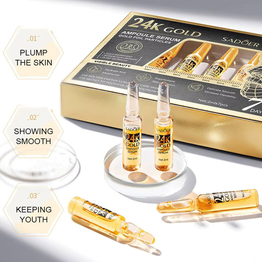 SADOER Vitamin C Serum mit Hyaluronsäure, 7-teiliges Set - Bild 4