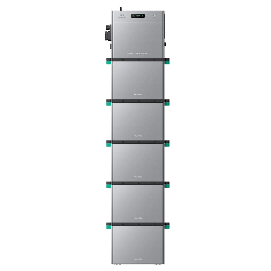 ZENDURE SuperCharged SolarFlow 2400 AC Plus Balkonkraftwerk mit bidirektionalem AC Ausgang bis 2400W und 5 AB3000L - Bild 2