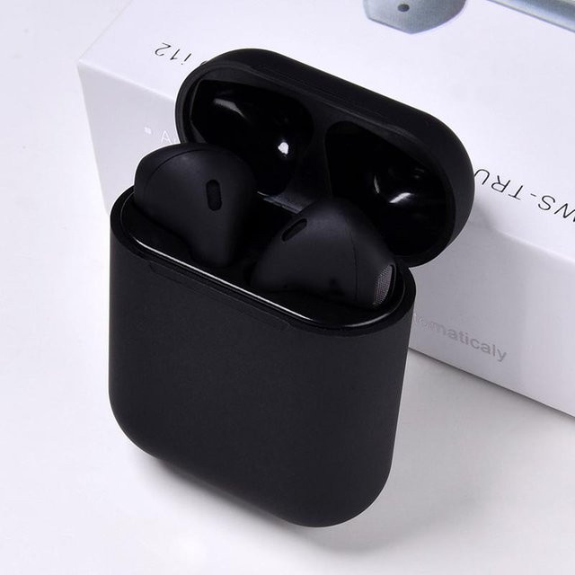 Kimi Mall TWS Stereo Wireless 5.0 Bluetooth In-Ear Kopfhörer mit Ladebox und Mikrofon für iOS und Android in Schwarz - Bild 1