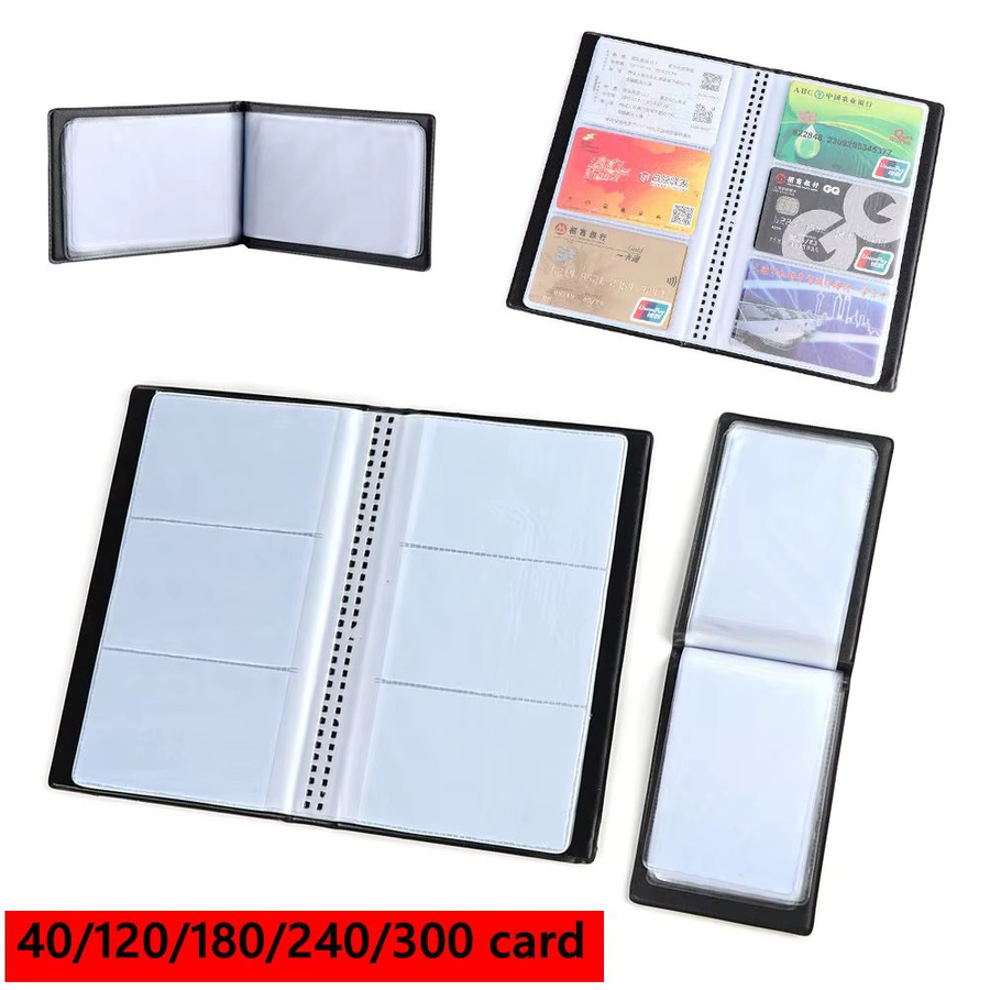 ISKYBOB Kartenalbum aus Leder für ID und Kreditkarten in Schwarz - Bild 4