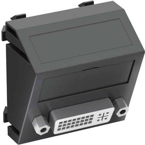 OBO Bettermann Abdeckung Multimediaträger, Grau, B: 4,5 cm, H: 4,5 cm, T: 2,6 cm - Bild 1