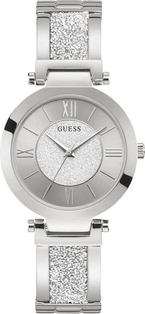 Guess Damenuhr, Quarz, Edelstahl, Silber, Kristall, 37 mm - Bild 1