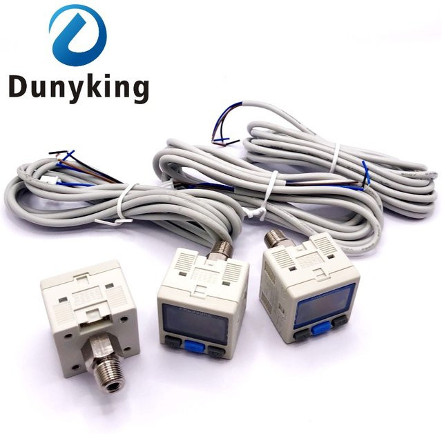 SMC Digitaler Druckschalter ZSE30AF / ISE30A Elektronischer Drucksensor mit Digitalanzeige in Grau - Bild 1