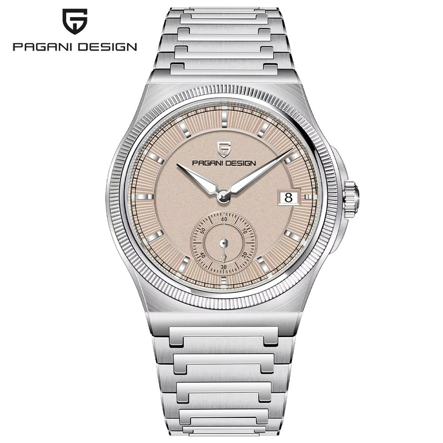 PAGANI DESIGN Armbanduhr Quarz, Edelstahl, Silber, Herren - Bild 6