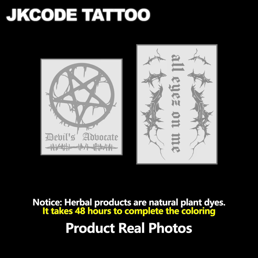 JKCODE TATTOO Temporäre Tattoos, Herren - Bild 2