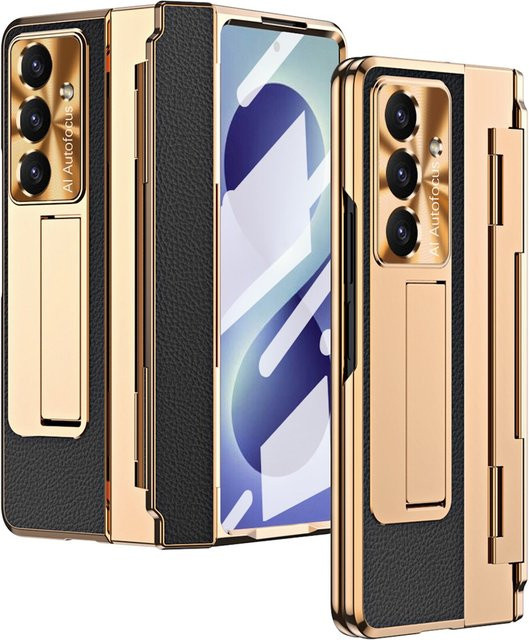 Samsung Handyhülle Klapphülle mit Display Folie für Galaxy Z Fold8 Ultra 5G in Schwarz - Bild 1