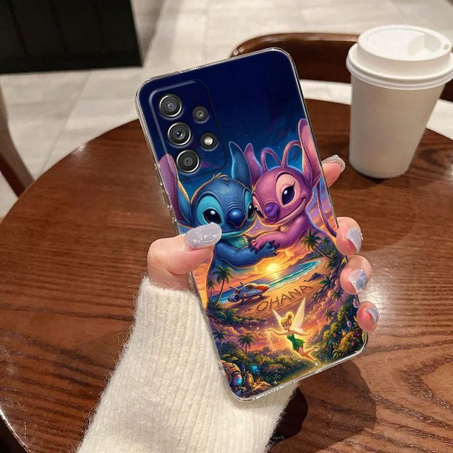 Disney Stitch Klare Hülle für Samsung Galaxy A57 A37 A56 A36 A55 A54 A35 A26 A07 A17 A16 A06 A34 A15 A32 4G Stoßfeste Weiche Abdeckung Multicolor - Bild 1