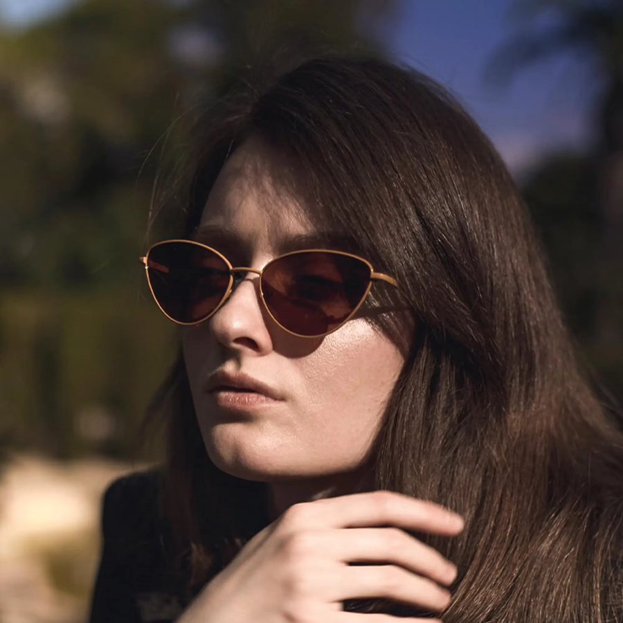 BLUEMOKY Sonnenbrille Cat-Eye, Metall, Vollrand, Damen, polarisiert - Bild 1