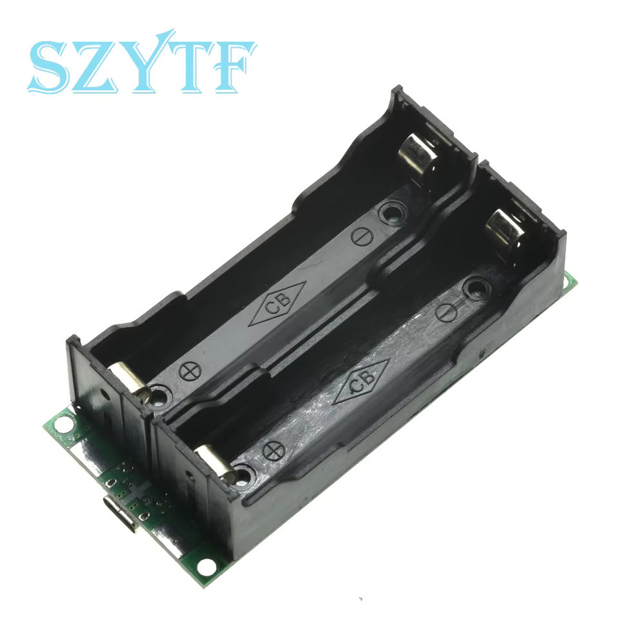 SZYTF USB-C 15W 3A Lithium-Batterie-Ladegerät-Modul für 18650 Zellen, DC-DC Step-up-Booster Schnellladegerät und UPS Netzteil-Konverter für 5V, 9V, 12V - Bild 2