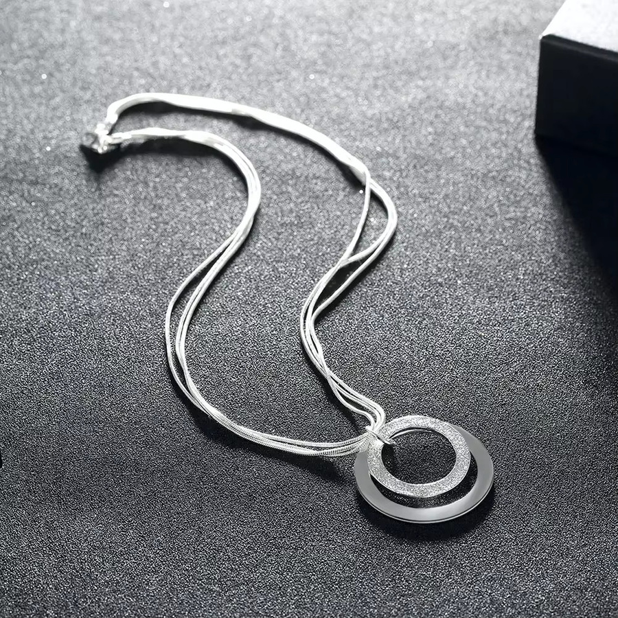 Charm Fashion Halskette 925 Silber, 45 cm, Damen - Bild 6