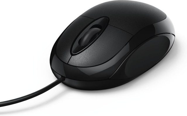 Hama Optische 3-Tasten-Maus MC-100 Kabelgebunden USB-A Schwarz - Bild 1