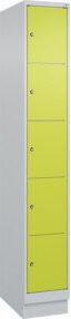 C+P Schließfachschrank Classic PLUS mit Sockel und 1 Abteil in Viridingrün, H x B x T: 195 x 30 x 50 cm - Bild 1