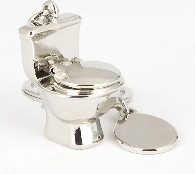 Schlüsselanhänger 3D, Silber, Unisex - Bild 1