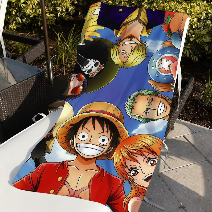 O-ONE One Piece Anime Handtuch, schnelltrocknendes Strandtuch in Multicolour für Schwimmbad, Camping, Yoga und Fitnessstudio - Bild 4