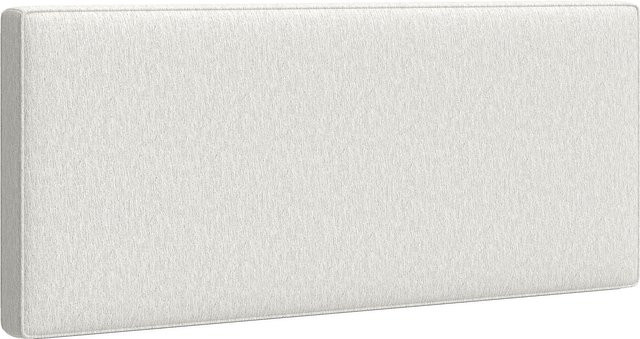 HOMCOM Wand-Kopfteil in Leinenoptik mit Polsterung und Eukalyptusholz-Rahmen, Farbe: Beige, B: 140 cm, H: 60 cm - Bild 1