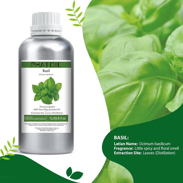 PHATOIL Ätherische Öle Basil, 1000 ml, Unisex - Bild 1