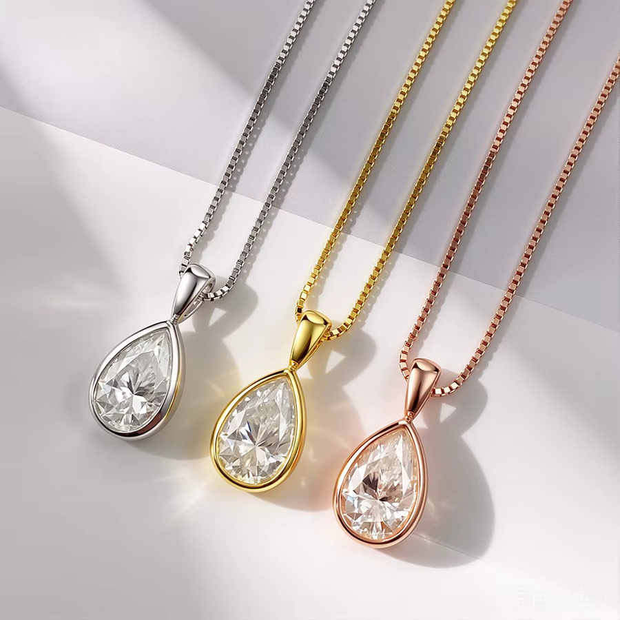 Houtros Anhänger Halskette, 925 Silber, Diamant, Damen - Bild 3