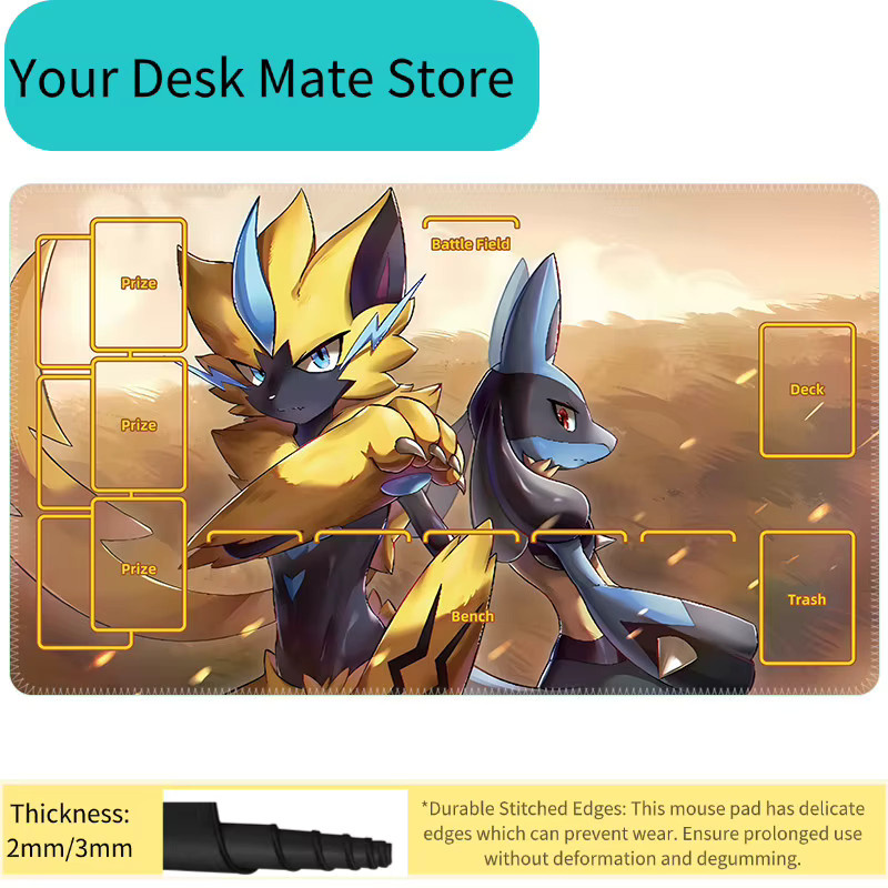 Potdemiel Pokémon Pikachu Gengar Kartenunterlage, Gummi, Bunt / Mehrfarbig - Bild 2