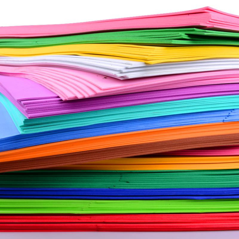 PE-Schaumstoffpapier für DIY-Bastelarbeiten und Scrapbooking, 2mm dick, grün und mehrfarbig - Bild 2