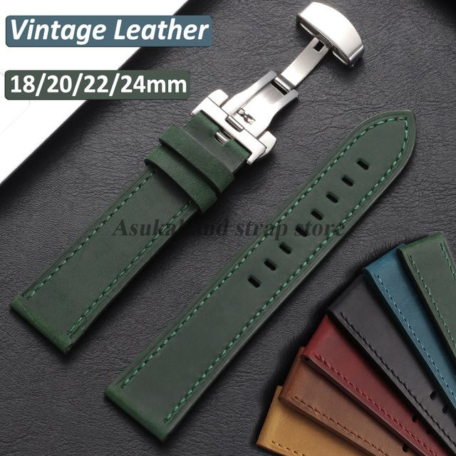Uhrenarmband Leder, Vintage, Unisex - Bild 1