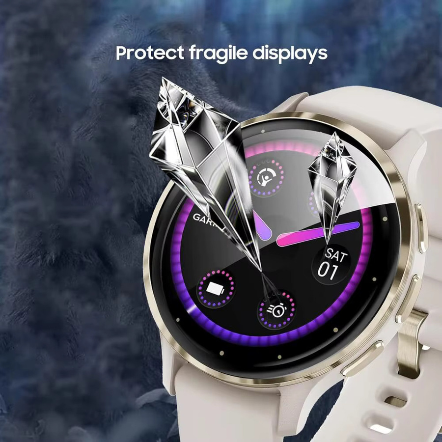 Garmin Displayschutz Silikon, transparent, Smartwatch - Bild 4