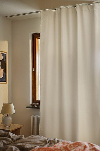 Jotex SHADOW Verdunkelungsvorhang aus Polyester in Weiß, Breite: 140 cm - Bild 1