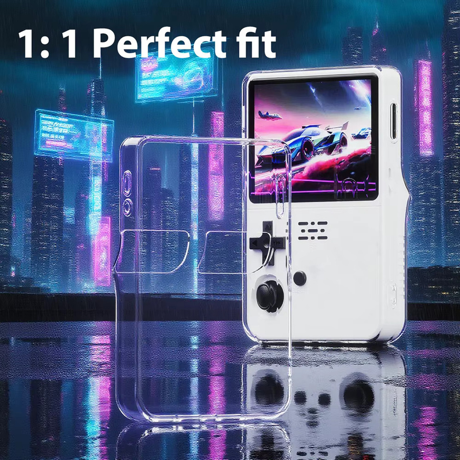 SZKOSTON Transparente Schutzhülle für R36S Handheld-Spielkonsole aus kratzfestem TPU Softshell - Bild 2