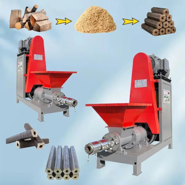 Holzabfall-Brikettierpresse zur Herstellung von Sägemehl- und Holzkohlebriketts für Biomasse und Kochen - Bild 1