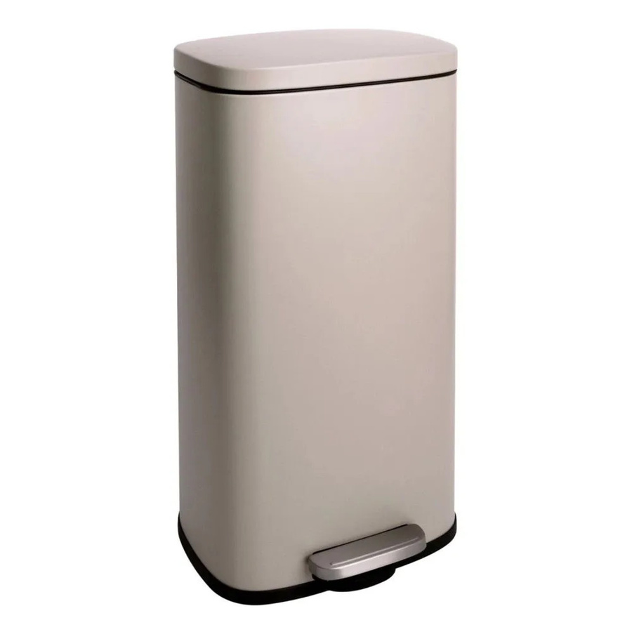 Svita TQ30 Treteimer Mülleimer mit Softclose Deckel und herausnehmbarem Inneneimer, Farbe: Taupe, B/T/H: 24,5 x 30,0 x 63,0 cm - Bild 2