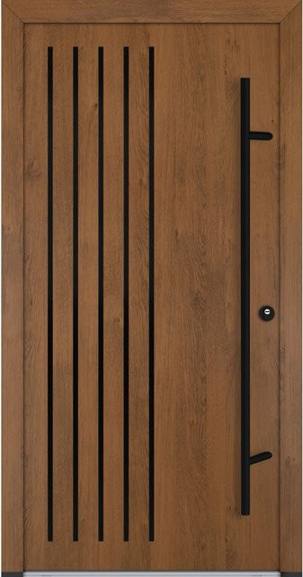 FM Türen Innenbeschläge Set AS68 Modell 64 Winchester Rechts in Braun mit Stahlbeschlägen, B/H: 110 x 210 cm - Bild 1