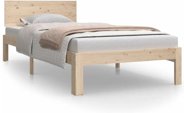 vidaXL Massivholzbett aus Kiefer in Braun, B/T/H: 90 x 200 cm - Bild 1