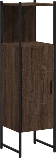 vidaXL Badschrank in Eiche Braun aus Holzwerkstoff, B/T/H: 33 x 33 x 120,5 cm - Bild 1