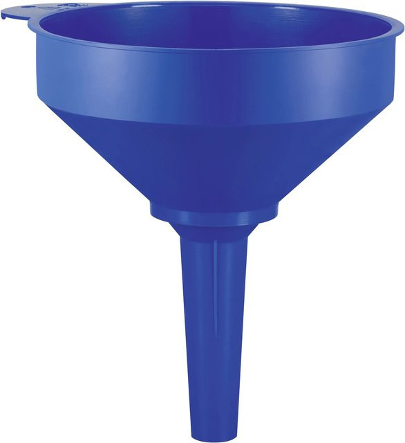 LUX-TOOLS Trichter aus Metall in Blau mit einem Durchmesser von 15 cm - Bild 1
