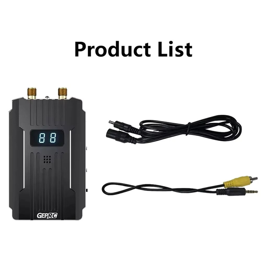 GEPRC MATEN 3,3G VRX FPV Empfänger mit 3,3G Signal Alarmer 3083-3480MHz 40CH in Schwarz für RC Flugzeug Long Range Drone Teile - Bild 3