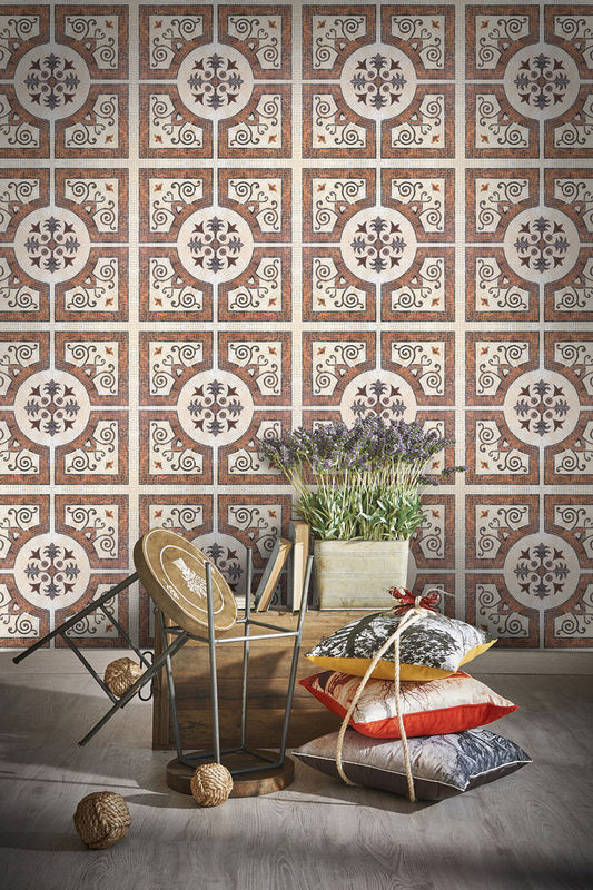 MINDTHEGAP Tapete zantine Tile WP20060 in Braun und Multicolour mit geometrischem und orientalischem Muster - Bild 2